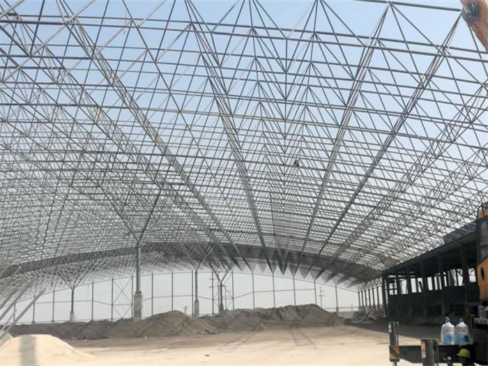 绍兴钢厂料仓网架工程